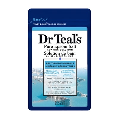 Dr. Teal's Salt Soak with Pure Epsom Salt, Restorative Minerals 1.36 kg, $0.74/100g