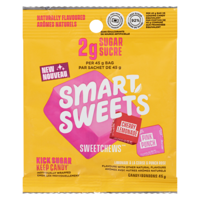 Smart Sweets Bonbons sweetchews 45 g, 8,89 $/100g