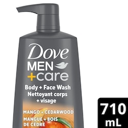 Dove Gel Douche Corps et Visage, Mangue + Bois de Cèdre 710 ml, 1,62 $/100ml