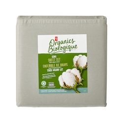 King Organic Cotton Sheet 4 Piece Set - Sage