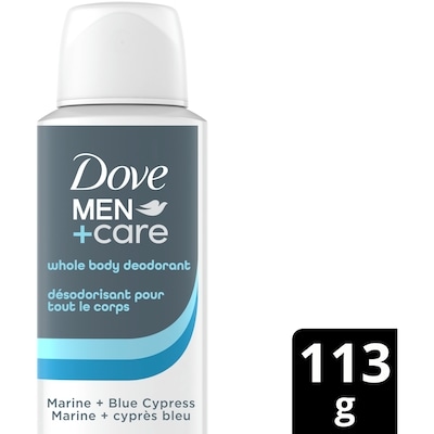 Dove Whole Body Déodorant 72H Protection Marine + Blue Cypress 113 g, $13.27/100g