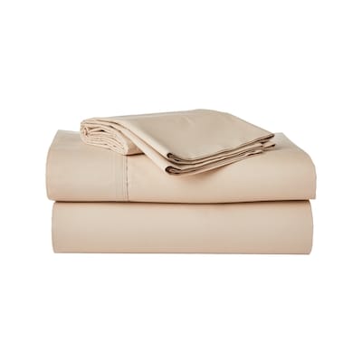 Ensemble de draps 4&nbsp;pièces en coton biologique pour grand lit&nbsp;–&nbsp;pierre