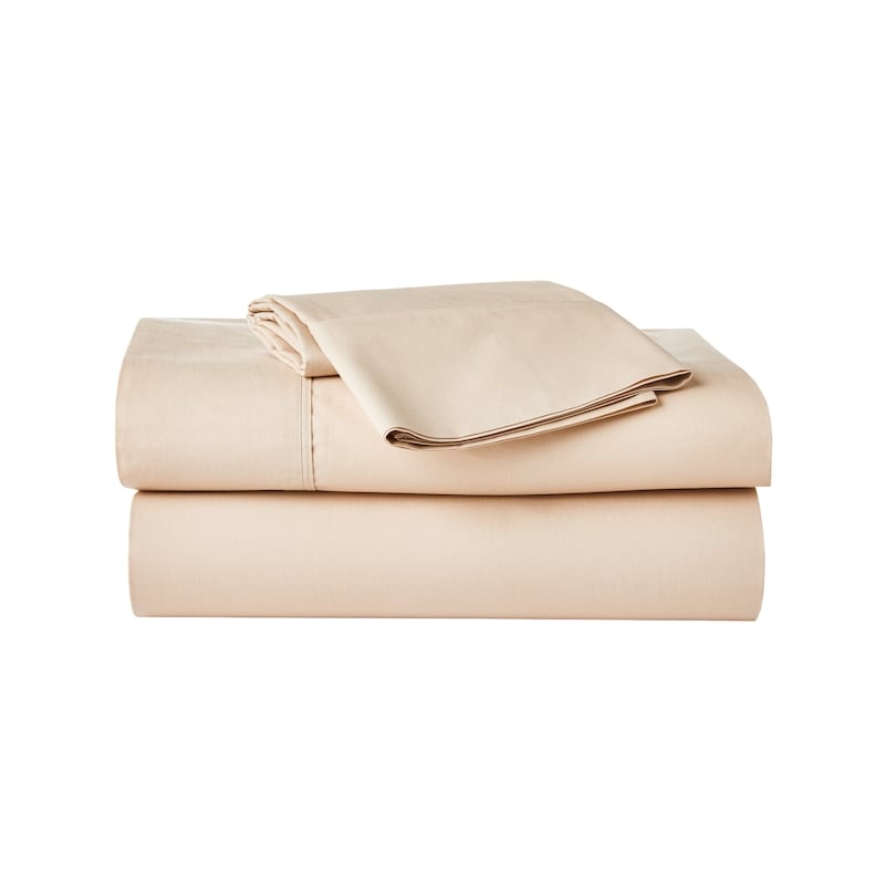 Twin Organic Cotton Sheet 3 Piece Set - Stone