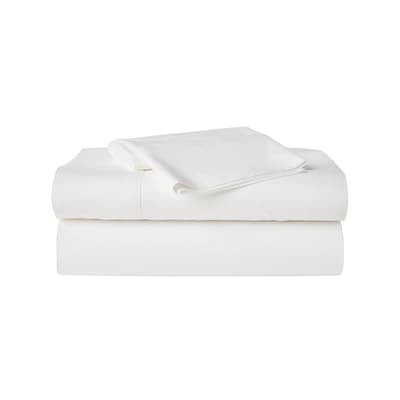 Twin Organic Cotton Sheet 3 Piece Set - White