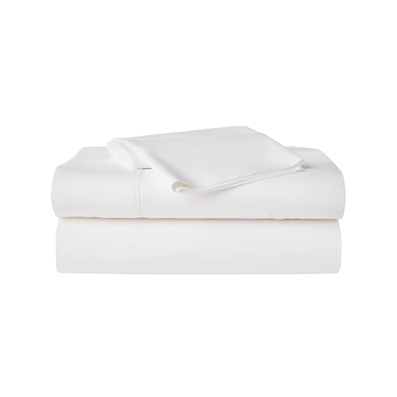 Twin Organic Cotton Sheet 3 Piece Set - White