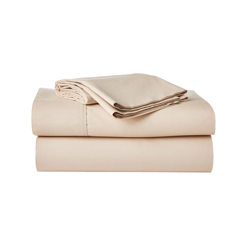 King Organic Cotton Sheet 4 Piece Set - Stone