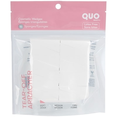 Quo Beauty Éponges triangulaires16 éponges 16 ea, 0,22 $/1ch