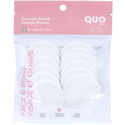 Quo Beauty Cosmetic Rounds 12 Sponges 1 ea, $4.00/1ea