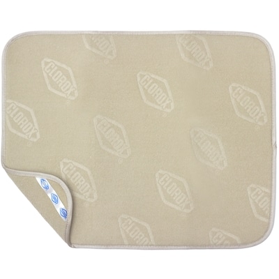 Embossed Drying Mat With Mesh Backing Tan