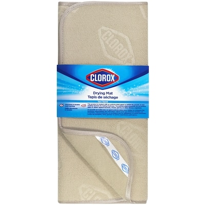 Clorox Tapis De Séchage Embossé Avec Dossier En Maille Tan 1 ea, 10,00 $/1ch