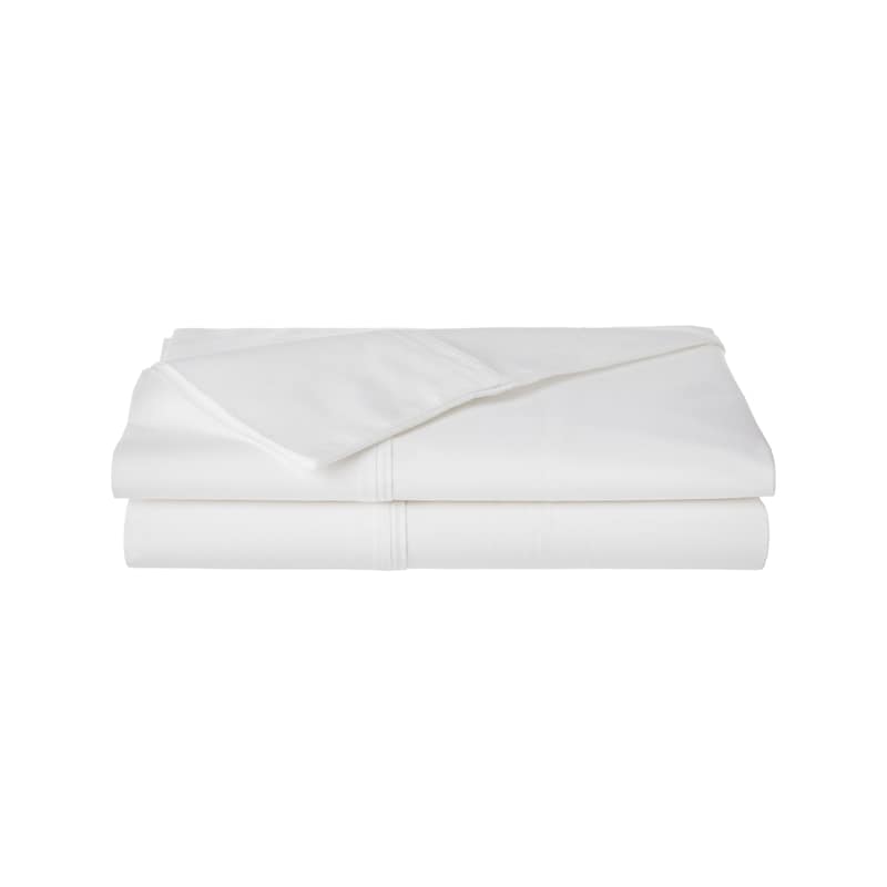 King Organic Cotton Pillowcases 2 Piece Set - White
