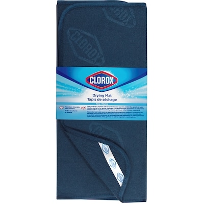 Clorox Embossed Drying Mat With Mesh Backing Navy 1 ea, $7.50/1ea