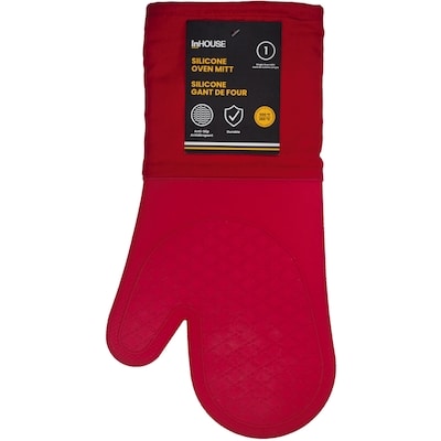 InHouse Premium Silicone Oven Mitt Red 1 ea, $12.00/1ea