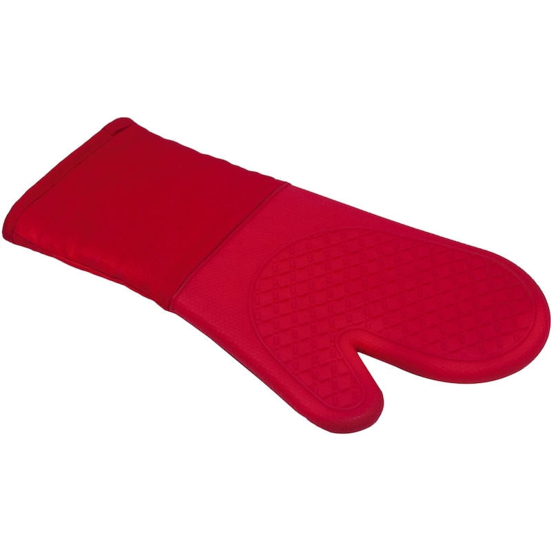 Premium Silicone Oven Mitt Red