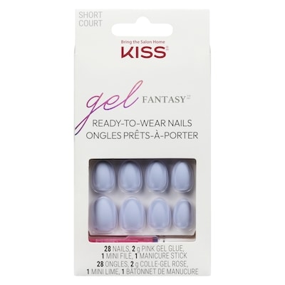 Kiss Gel fantasy ongles prêts-à-porter court 1 ea, 14,99 $/1ch