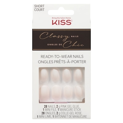 Kiss Classy Nails Ready-To-Wear Nails Short 1 ea, $14.99/1ea