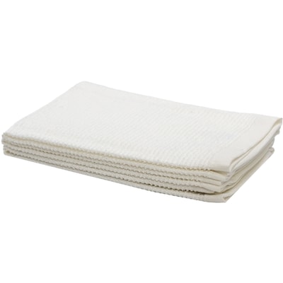 3 Pack Ribbed Terry Bar Mop Set White