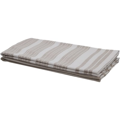 Premium 2 Pack Cotton Woven Terry Tea Towels Tan