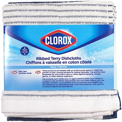 Clorox Lot De 4 Lingettes Côtelées Marine 4 ea, 3,75 $/1ch