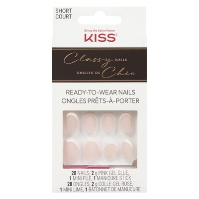 Kiss Classy Nails Ready-To-Wear Nails Short 1 ea, $14.99/1ea