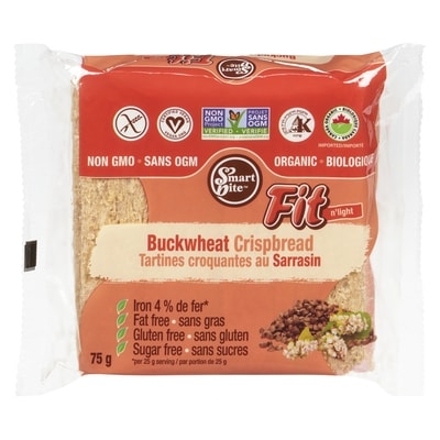 Smart Bite Fit N'light Buckwheat Crispbread 75 g, $5.32/100g