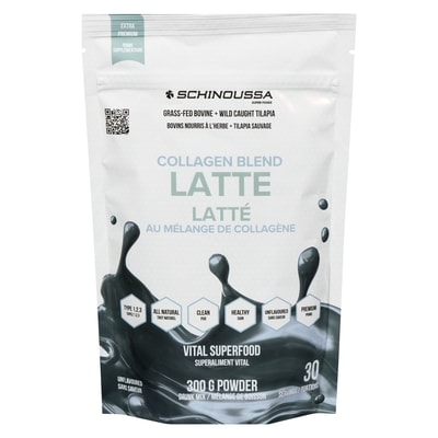 Schinoussa Drink Mix Collagen Blend Latte Unflavoured 300 g, $10.00/100g