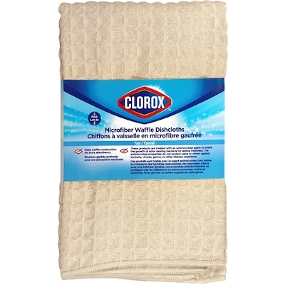 Clorox Lot De 2 Lingettes En Microfibre Gaufré Profond Tan 2 ea, 5,50 $/1ch