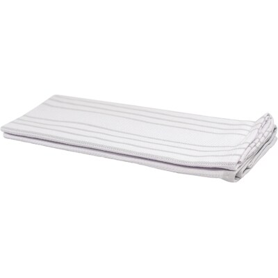 2 Pack Flat Weave Waffle Kitchen Towel Gray