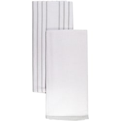 Clorox 2 Pack Flat Weave Waffle Kitchen Towel Gray - 2 ea | Loblaws
