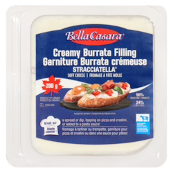 Bella Casara Soft Creamy Italian Cheese Stracciatella 200 g, $4.00/100g