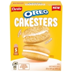 Christie OREO Cakesters Soft Snack Cakes, Snack Packs, Golden 285 g, $2.28/100g