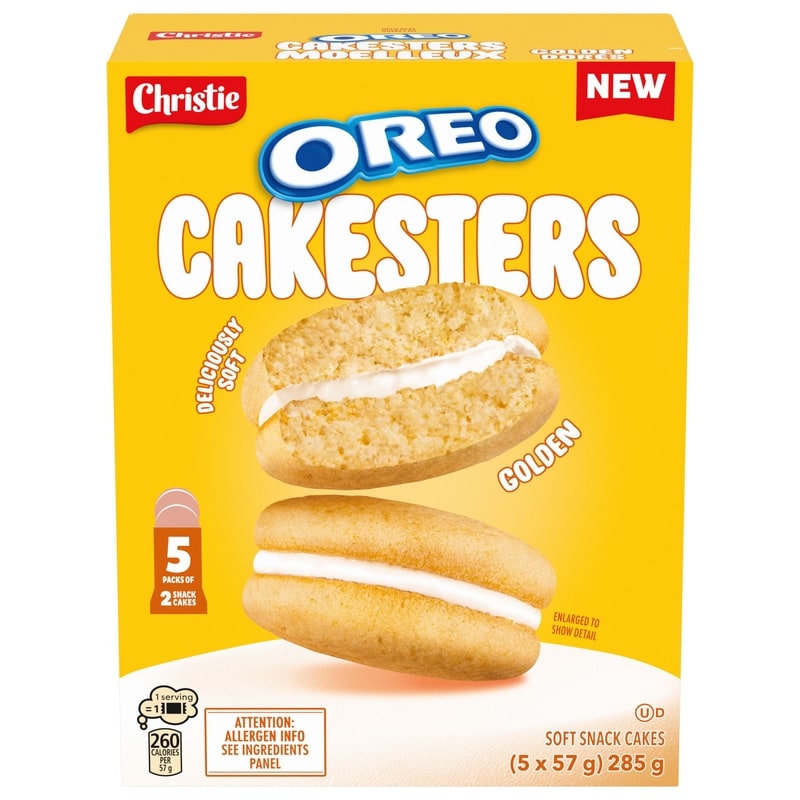 Christie OREO Cakesters Soft Snack Cakes, Snack Packs, Golden