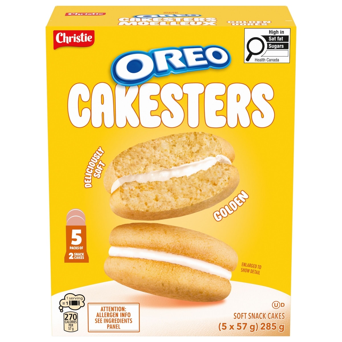 Oreo Cakesters Soft Snack Cakes Golden