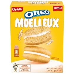 Christie OREO Moelleux Petits gâteaux tendres, Dorés 285 g, 2,28 $/100g