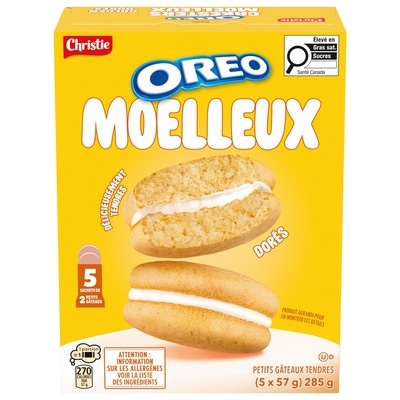 Christie OREO Moelleux Petits gâteaux tendres, Dorés 285 g, 2,11 $/100g