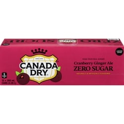 Canada Dry Cranberry Ginger Ale Zero Sugar 12x355.0 ml, $0.21/100ml