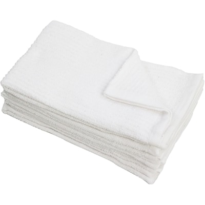 Premium 6 Pack Bar Mop Towel White