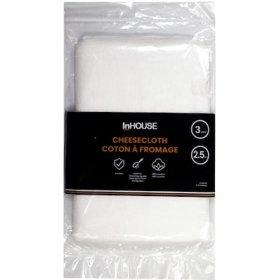 InHouse Premium 3 Yards Cheesecloth White 1 ea, $4.00/1ea