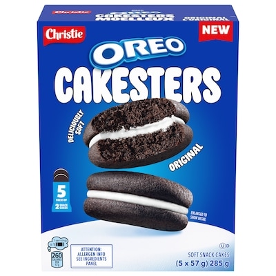 Christie OREO Cakesters Soft Snack Cakes, Snack Packs, Original 285 g, $2.28/100g