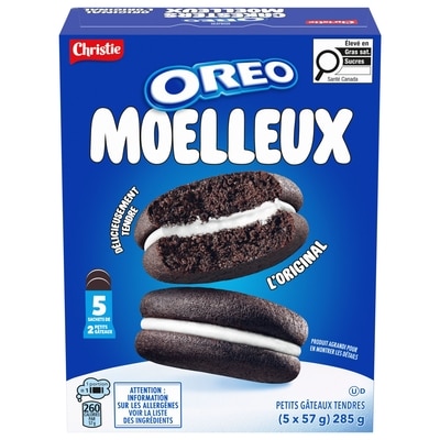 Christie OREO Moelleux Petits gâteaux tendres, L'Original 285 g, 2,11 $/100g