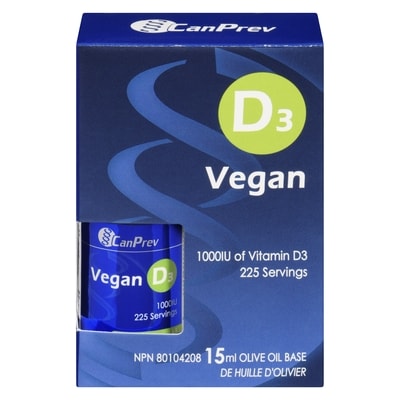 CanPrev D₃ Vegan Olive Oil Base 15 ml, $179.93/100ml