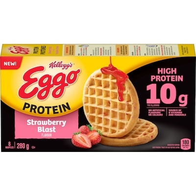 Kelloggs Eggo Protein Waffles Strawberry Blast Flavour 280 g, $2.78/100g