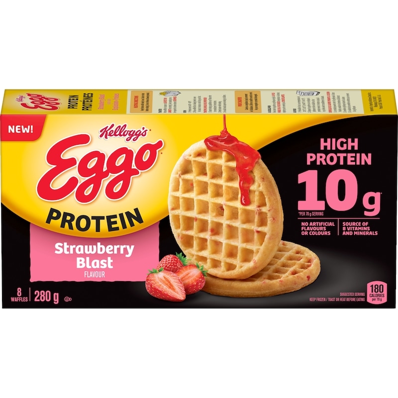 Eggo Protein Waffles Strawberry Blast Flavour
