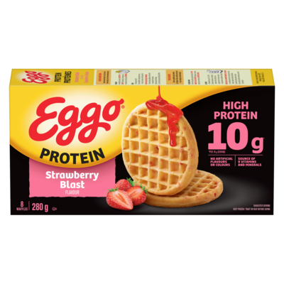 Kelloggs Eggo Protein Waffles Strawberry Blast Flavour 280 g, $2.85/100g