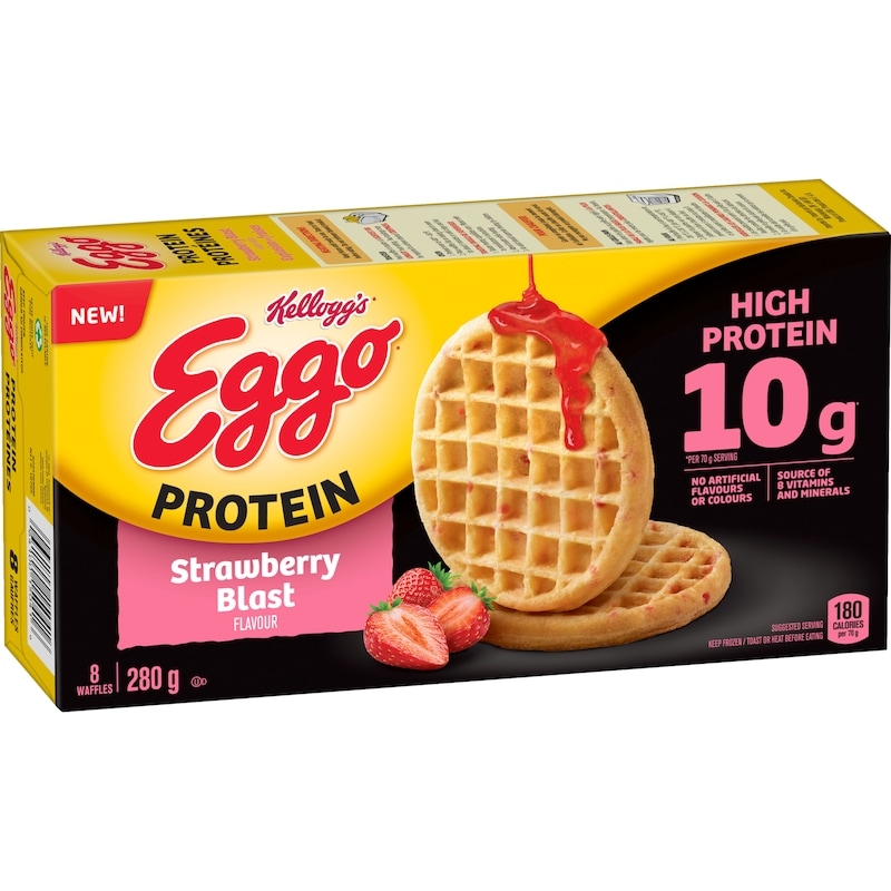 Eggo Protein Waffles Strawberry Blast Flavour