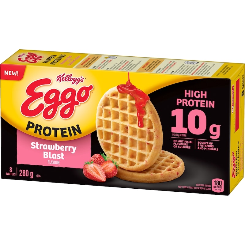 Eggo Protein Waffles Strawberry Blast Flavour