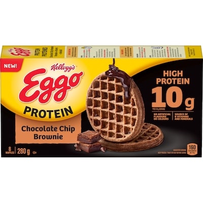 Kelloggs Eggo Protein Waffles Chocolate Chip Brownie 280 g, $2.78/100g