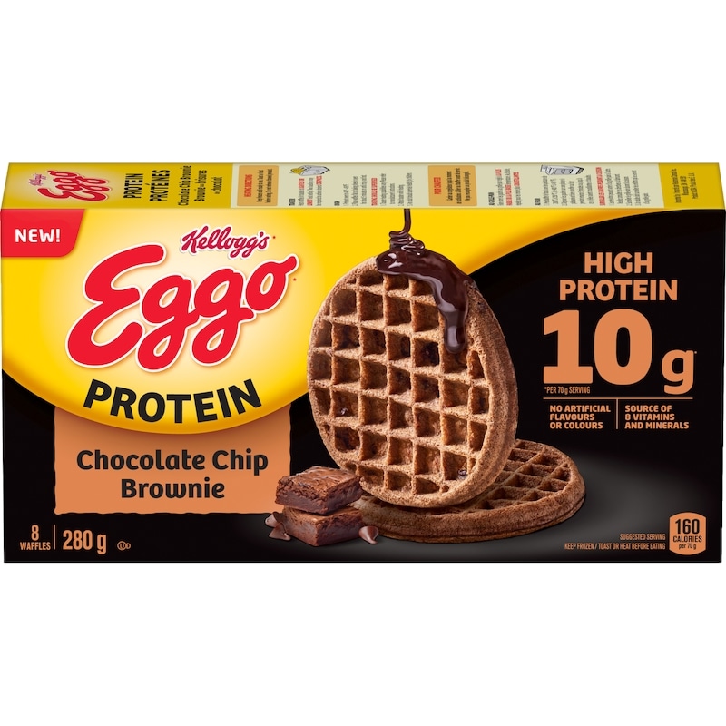 Eggo Protein Waffles Chocolate Chip Brownie