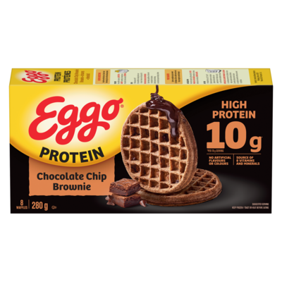 Kelloggs Eggo Protein Waffles Chocolate Chip Brownie 280 g, $2.85/100g