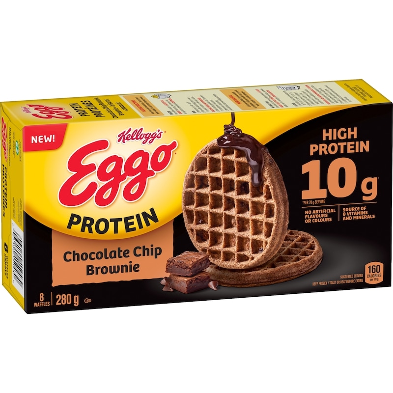 Eggo Protein Waffles Chocolate Chip Brownie
